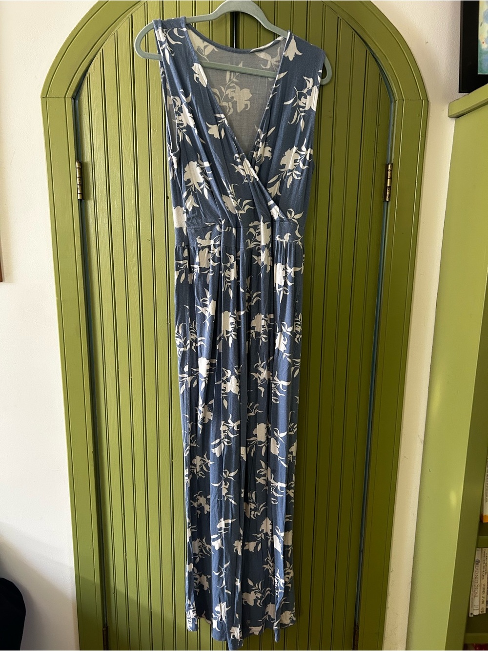 Soft Blue Floral Jumpsuit